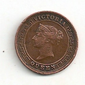 Uk Ceilo meio cent 1870 2