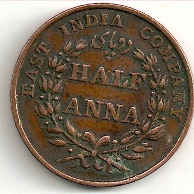 UK E I C meia Anna 1835