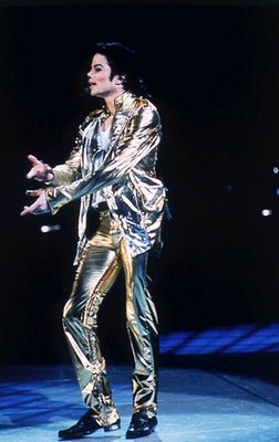 Michael Jackson gold suit