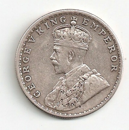 UK ndia 1 rupia Jorge V 1918